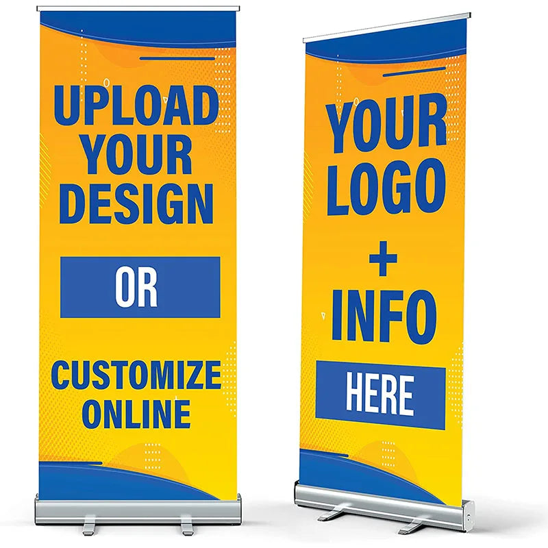 Wholesale Retractable Roll up Horizontal Banner Stand Trade Show Display Floor Stand Banner
