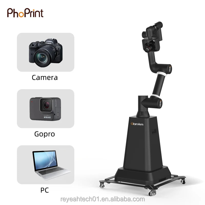 Glambot Automatic Spin Camera Robot Arm Slow Motion Rig Party Photo Booth