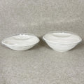 24oz 32oz Large Round Compostable Bagasse Bowls Heavy Duty Microwavable Disposable Poke Bowls with Lids for Party Salads Pasta