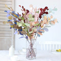 Artificial Leaves Eucalyptus for Decor Silk Artificial Plant Apple Leaves for Wedding Single Artificial Eucalyptus for Home
