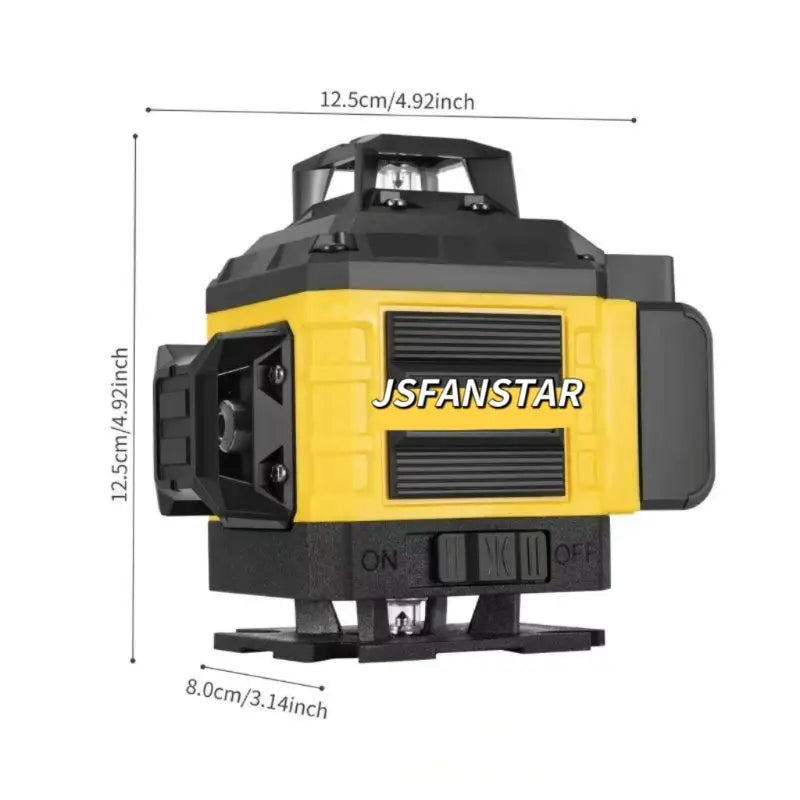 4d 16 Cross Lines Height Adjustment Laser Level 360 Point Kits with Aluminum Tripod