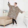 Animal Throw Luxury Giant Cozy Luxury Giant Polyester Sleeping Plush Hoodie Blanket for Winter Big Wearable Blanket Hoodie