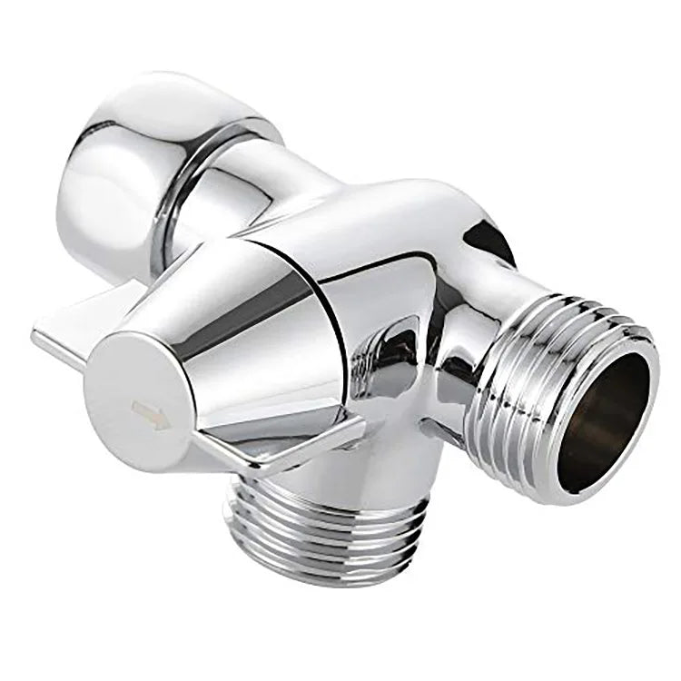 3 Way Shower Diverter Valve with T Adapter Hand Shower Diverter for Bathroom Faucet Accessory Kits Featuring a Diverter Spout