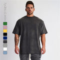 Wholesale 95% Cotton 5% Elastane Plain T Shirt Blank Crewneck Oversized Dropped Shoulder Tshirt