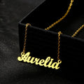 Customized DIY Name Letter Pendant Necklace Finger Ring 7 Personalized Stainless Steel Letter Necklace