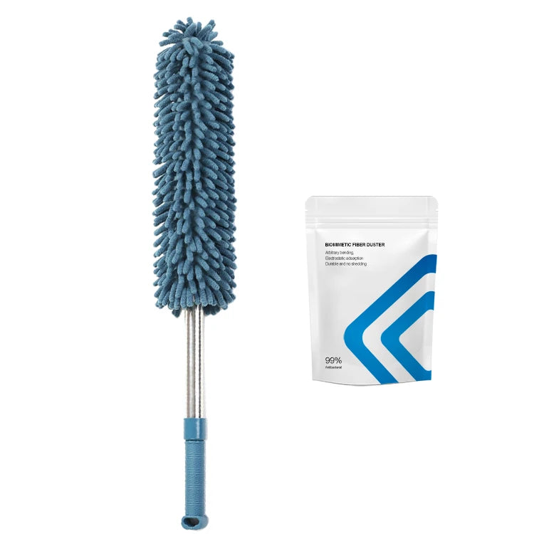 Extendable Telescopic Microfiber Duster for Cleaning Ceiling Fan Car Blinds-Long Handle Bendable Design MegaBDM