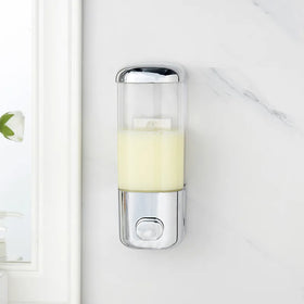 Single Bottle Wall-Mounted Hand Soap Dispenser for Bathroom Hotel & Toilet Use Plastic 5 Year Warranty