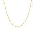Chris April in Stock 316L Stainless Steel PVD Plated Minimalist Thin Choker Wave Chain Necklace