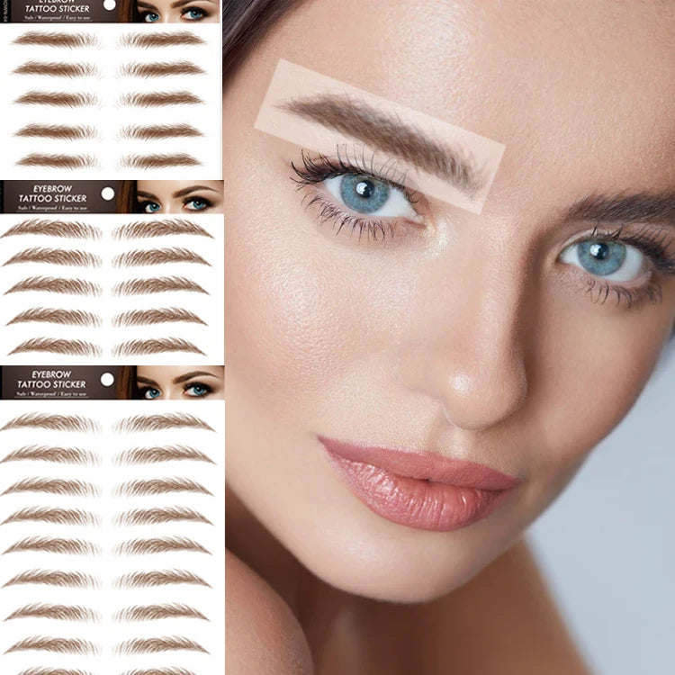 Waterproof Temporary Tattoo Sticker Authentic Nature-Like Brow Grooming Eyebrow Hair-Like False Eyebrows Eyebrow Tattoo