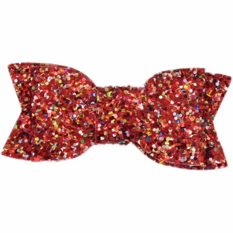 Fashion Double Layer Sequin Hand Bow Without Clip Boutique for Children Headwear Hair Accessories