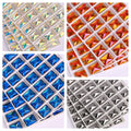 QIYI Factory Direct Selling Multi AB Clear Colors Fashion Luxury Rectangle Fancy Sew-on Stone for Decorate Garments Party Shoes