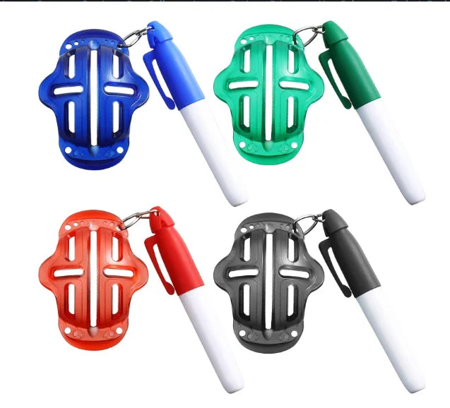 Ready to Ship Golf Ball Marker Wholesale Golf Ball Line Liner Marker Drawer with Pen