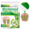 SEFUDUN 16 Pack Wormwood Detox Foot Patches Natural Herbal Wormwood Foot Pads for Sleep Support