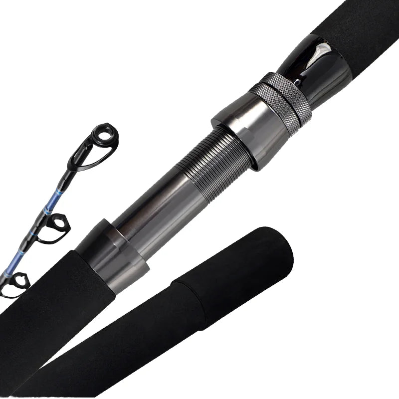 CRONY China Black+Blue Trolling Rods Big Game Rotated Material Offshore Boat Fishing Big Fish Tuna Species