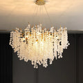 Light Luxury Designer Room Indoor Square Ceiling Lamp Entrance Door Aluminum Golden Chandelier Lighting for Hotel Villa