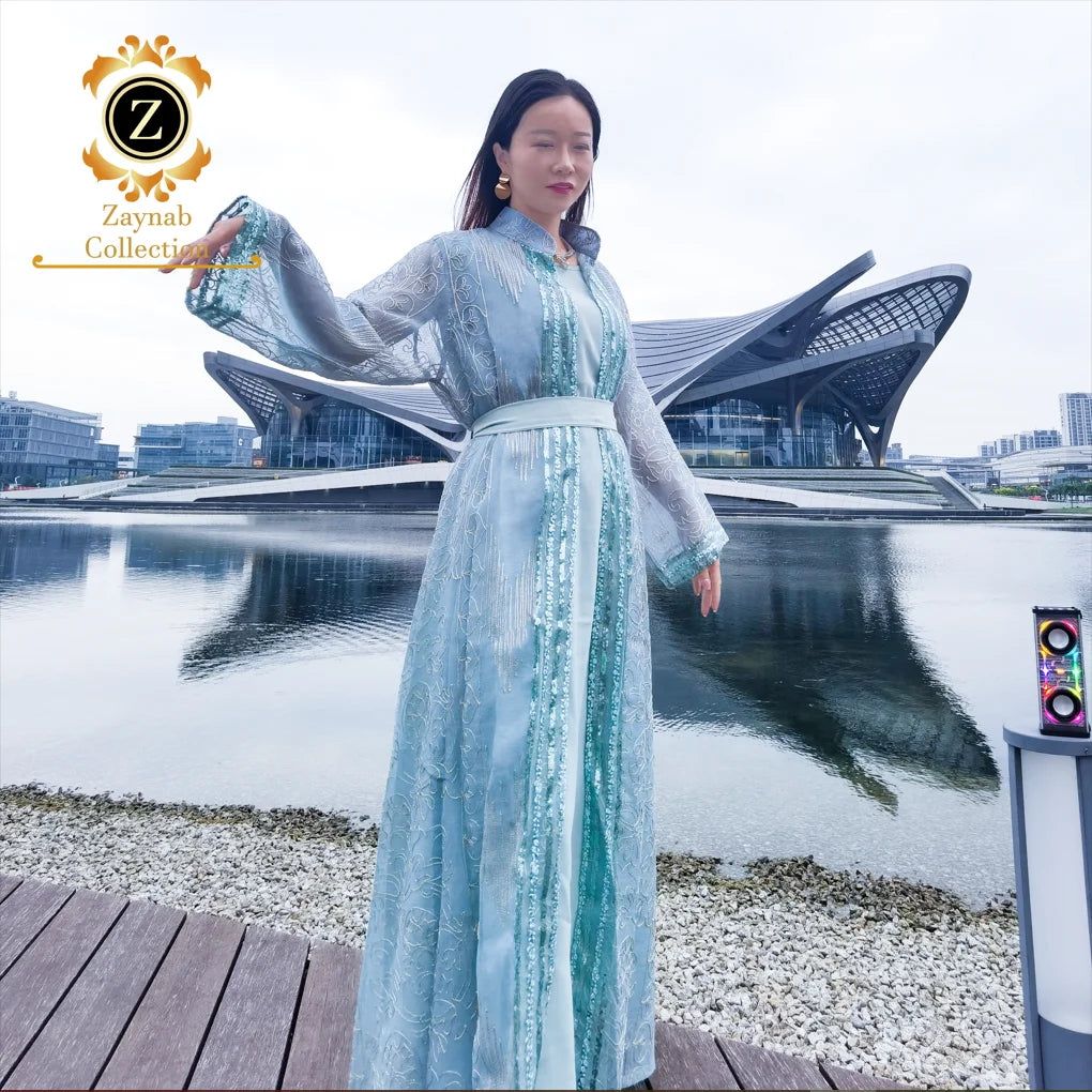 Zaynab Abaya Saudi Arabia Abaya Muslim Women Dresses Kimono Dubai Islam Clothing Women Muslim Dress Abaya