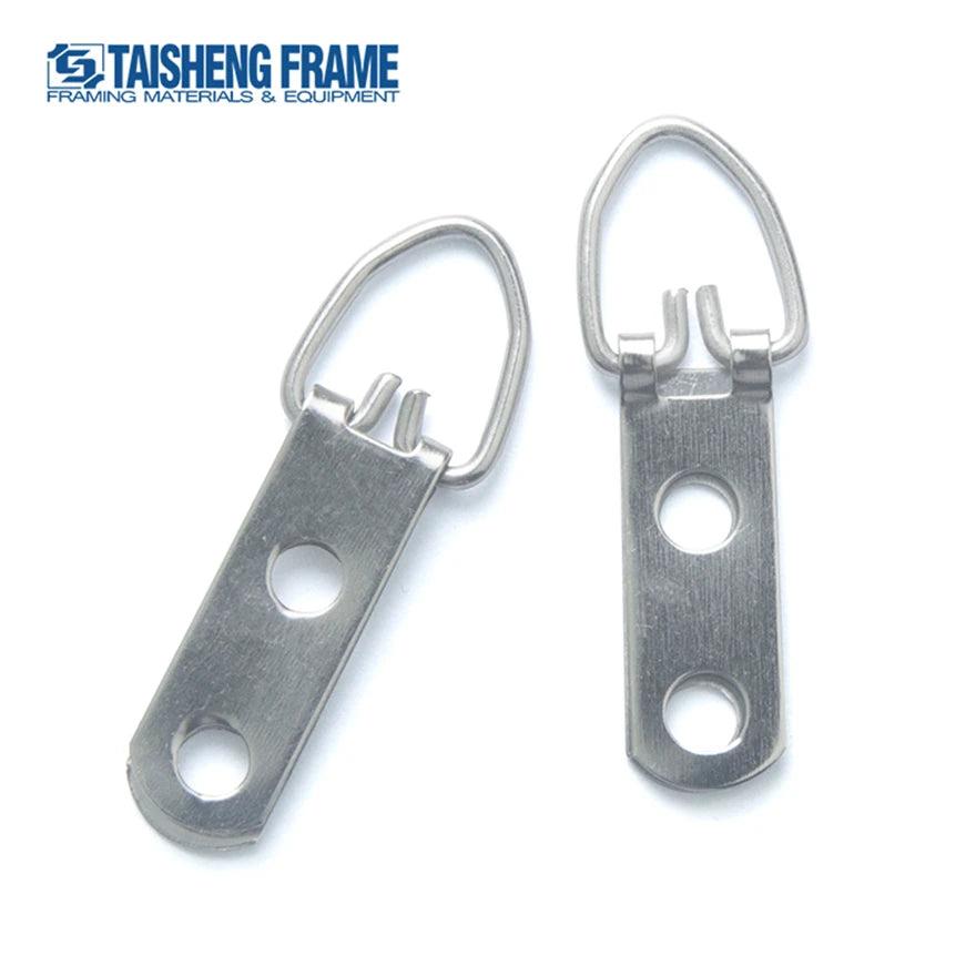 TS-K019 Two Holes Photo Frame D-Ring Hangers 10*45mm Picture Hanging Hook