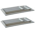 Hot Sale Hotel Restaurant White Melamine Rectangle Plates Sushi Plate for Wholesale MegaBDM
