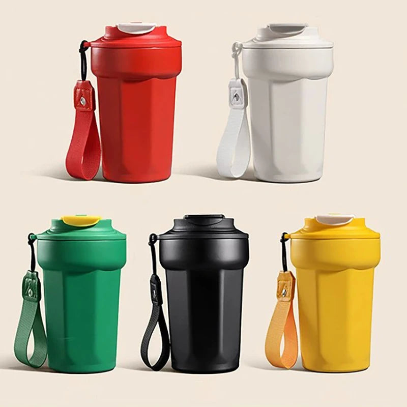 Wholesale Modern Design 316 Stainless Steel Large 450ml Straight Cup Vacuum Thermos 6-12 Hours Thermal Insulation for Travel