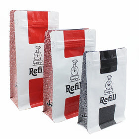 Hot Selling Convenient Resistant Bpa Free Food Grade Ink Small Run Sachet Craft Flat Bottom Zipper Bag Flat Bottom Coffee Bag