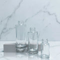 Cosmetic Packaging 50ml Clear Glass Dropper Bottle for Hair Oil Essential Oil Perfume with Screen Printing Surface Handling