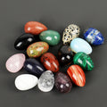 Jade Rose Quartz Yoni Egg Tiger's Eye Crystal Mini Egg Polished Gemstone Figurine for Healing Reiki Home Decor