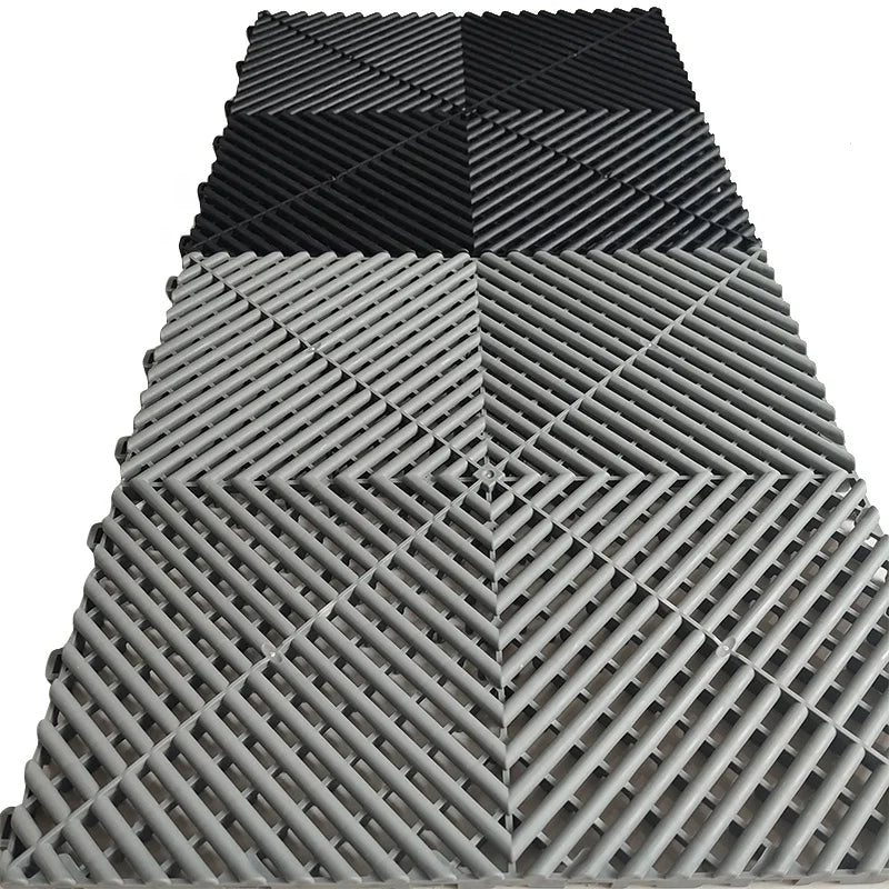 Modern Anti-Slip Plastic Interlocking Garage Floor Tiles Indoor/Outdoor Workshops 3D Model Available