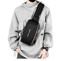 Chest Bag Men's Password Crossbody Bag Anti-theft Bag Shoulder Bag Large Capacity Sports Biker Bag with USB Port