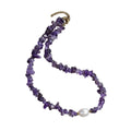 Colorful Non Tarnish Healing Black Birth Raw Natural Jewelry Necklace Stainless Steel Pearl Gem Stone Trendy for Weddings Gifts