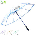 Ovida Wholesale 23inch Transparent Clear POE Straight Umbrellas for the Rain Custom logo Umbrella Wholesale Umbrella Outdoor
