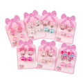 Korean Children's Earrings Female Earless Piercing Cute Student Jewelry Diy Pearl Tassel Ear Clip
