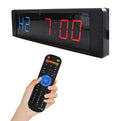 Wireless Remote Control Digital Countdown Countup Stopwatch Clock Multi-Modes LED Interval Fitness Gym Timer