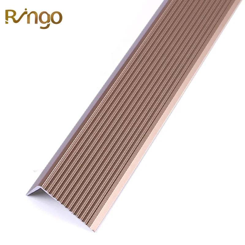 Super Mall Anti-Slip Aluminum Alloy 6063 Metal Nosing Corner Cover Strips Anodized/Powder Coated Industrial Design Ringo BLS-550