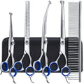 High Quality Pet Grooming Set Foldable Dog Hair Trimmer with Straight and Curved Clippers Comb Kit-for Dog Hair Removal