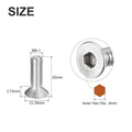 SS304 SS316 316L A2 A4 A70 80 Stainless Steel Din7991 M1.6-m16 Countersunk Head Hexagon Socket Screw Hex Socket Flat Head Screw