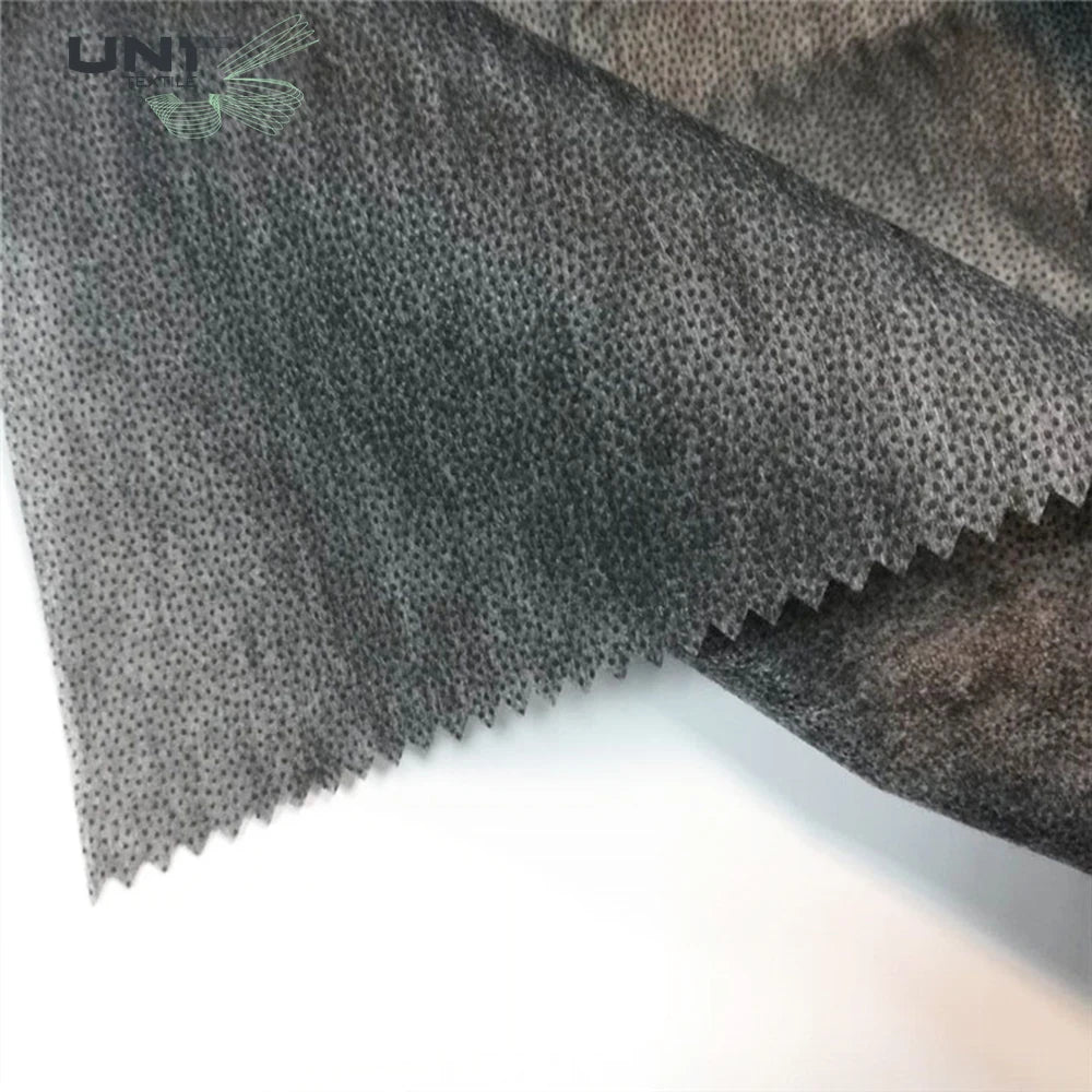 Eco-friendly PA Fusible 100% Polyester Double Dot Non Woven Interlining Fabric for Clothing