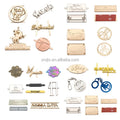 Wholesale Engraved Metal Letter Tags Custom Metal Luggage logo Plate Label for Handbags