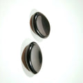 DIY Wholesale palm stone manufacturer Black obsidian palm stone with flash