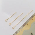 Hot Sale Earring Accessories DIY Making Gold Filled Patterned Earring Head Pins