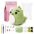 Umy Cotton Yarn Kids Craft Starter Art DIY Portable Mini Travel Sewing Toys Animal Dinosaur Crochet Kit Beginners Durable