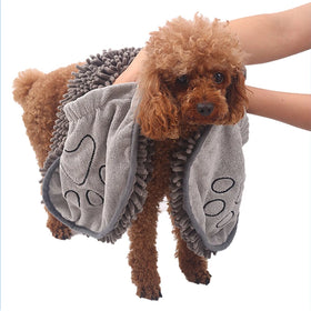Super Absorbent Microfiber Desiccant Comfortable Pet Cat Towel Soft Dog Bath Towel