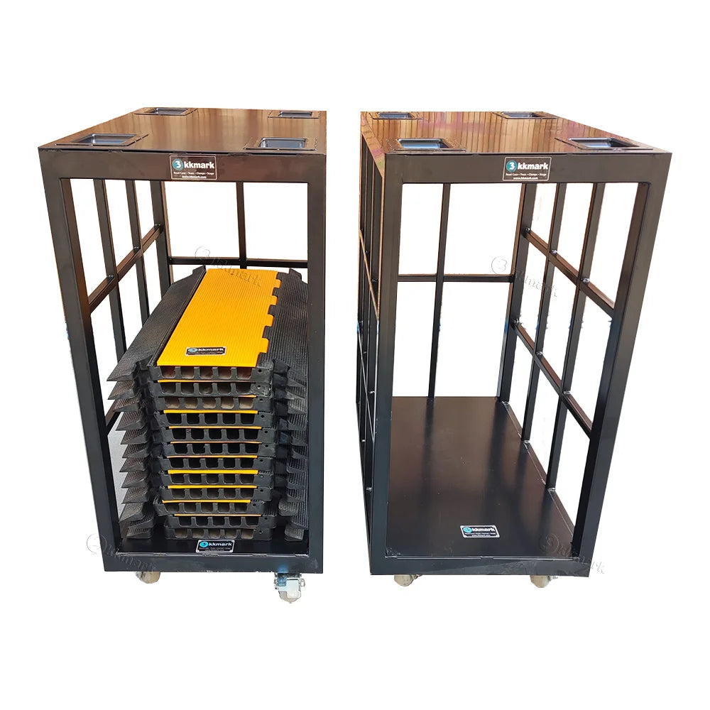 Aluminum Steel Iron 20 Pack 2ch 3ch 4ch 5ch Cable Protector Transport Carrier Trolley Cable Ramp Cart for Wire Cover Guard