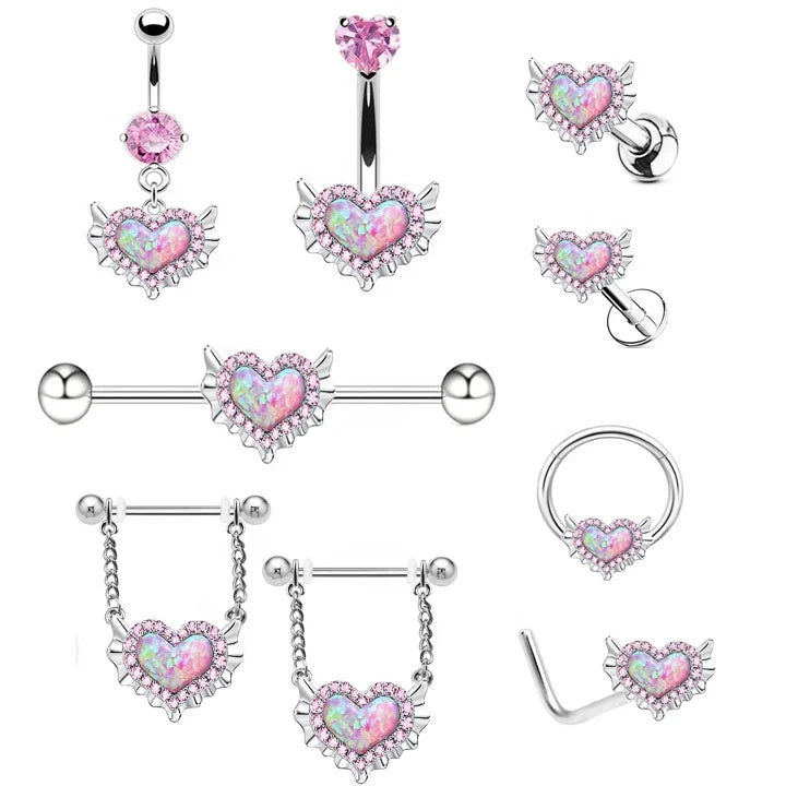 Gaby 30105 Surgical Steel Piercing Septum Nipple Piercing Belly Button Ring for Women Stainless Steel Wholesale Piercing Jewelry