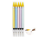 Nail Supplies Professional 2 in 1 Nail Art DIY Double Head Nail Wax Dotting Pen Brush Picker for Salon Use