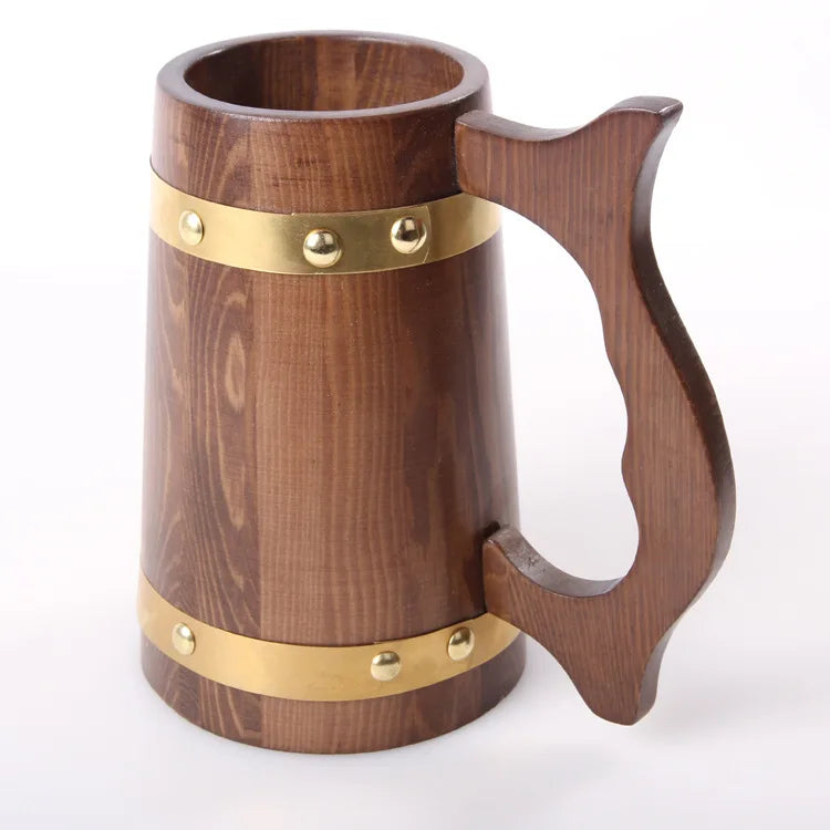 Creative Wooden Beer Mug Wooden Mug Original Ecological Wooden Mug