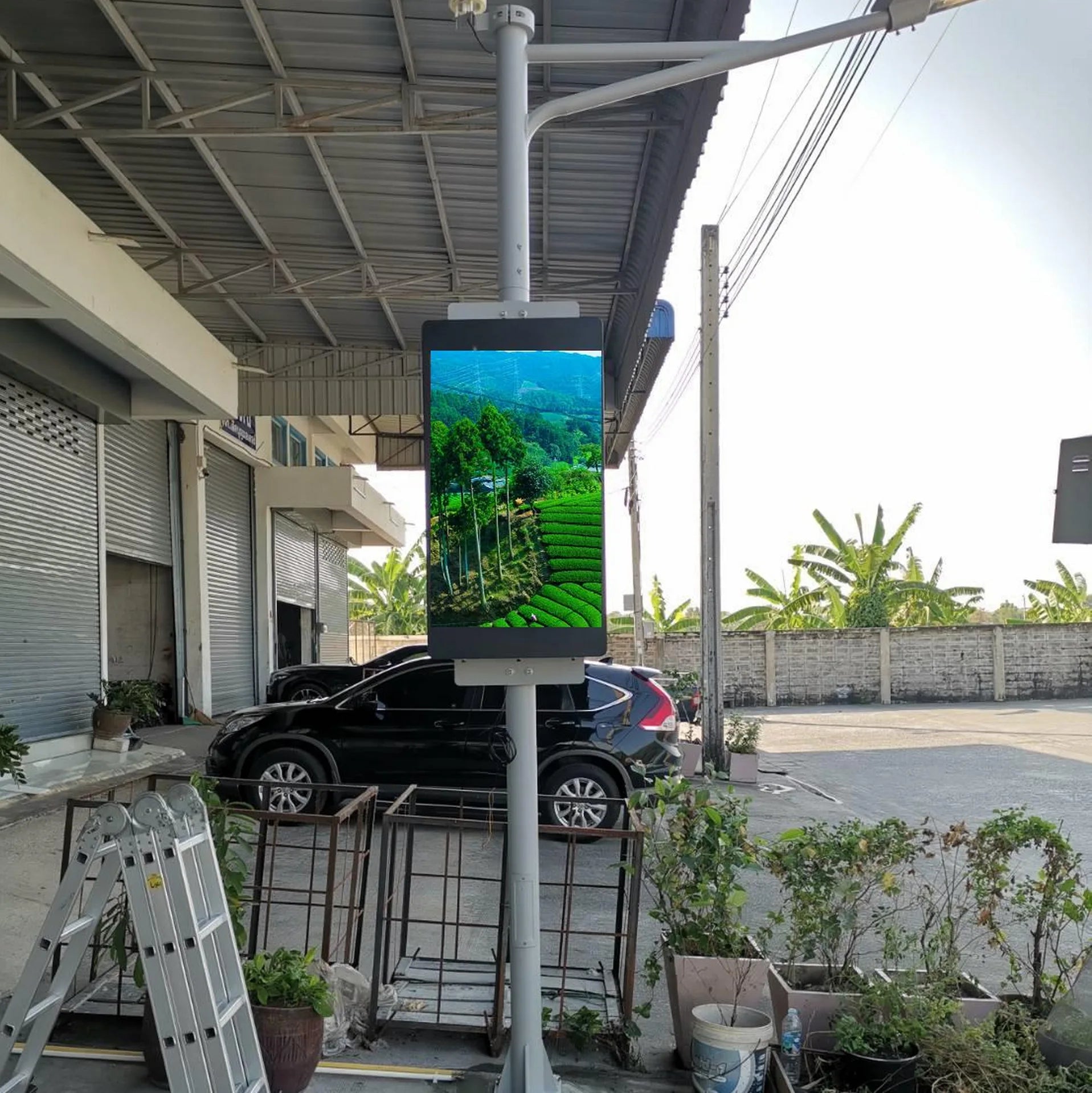 Exterior Waterproof Full Color P3 8K HDR10+ LED Advertising Billboard Video Panel Lamp Pole Poster Display Signs Banner Totem