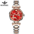 Oupinke 3180 Oem Custom Hot Selling Factory Production Automatic Mechanical Stainless Steel Automatic Band Analog Women Watch