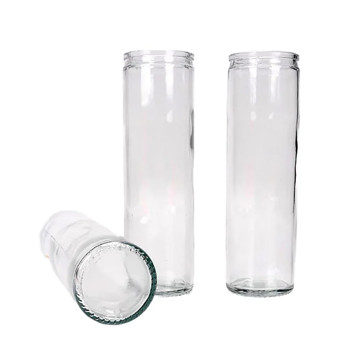 4750ml Gift Craft Printed Gifted Long Glass Bottle with Wooden Cork Lid Customized Screen Printing for Candle or Gift