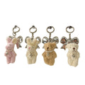 Bow Pearl Heart Plushie Peluches Plush Teddy Bear Rabbit Bunny Keychain Stuffed Animal Toys Cell Phone Headphone Charm Decor