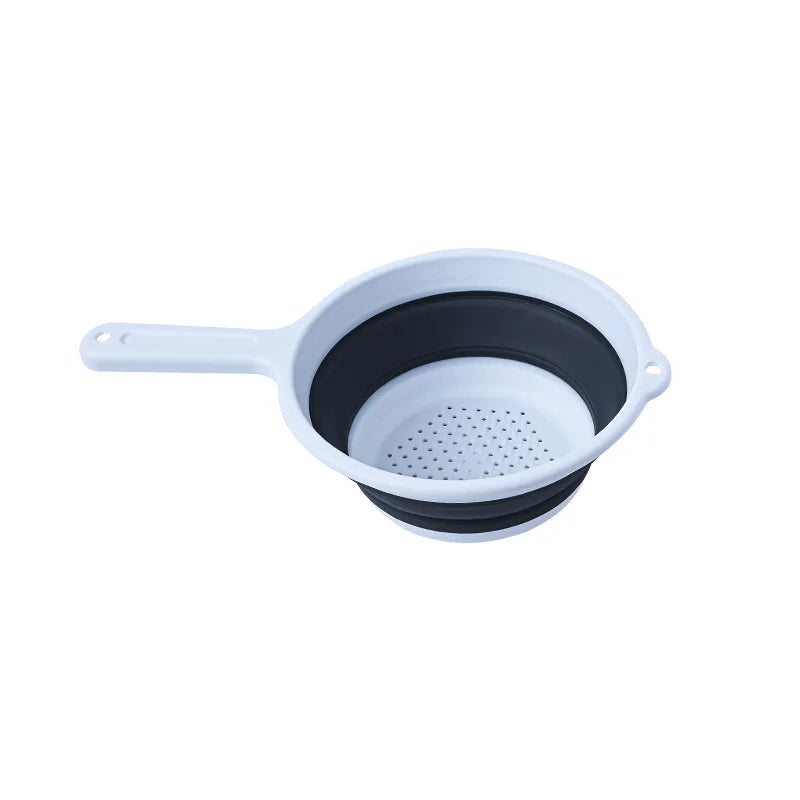 Cheap Factory Price Durable  Collapsible  Kitchen Colander Drain Basket  with Handle